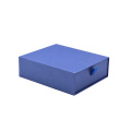 Blue cardboard foldable drawer box paper packaging storage drawer gift box